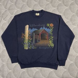 Vtg My Town Originals Sweatshirt Millersburg Pennsylvania Made In USA Men M EUC